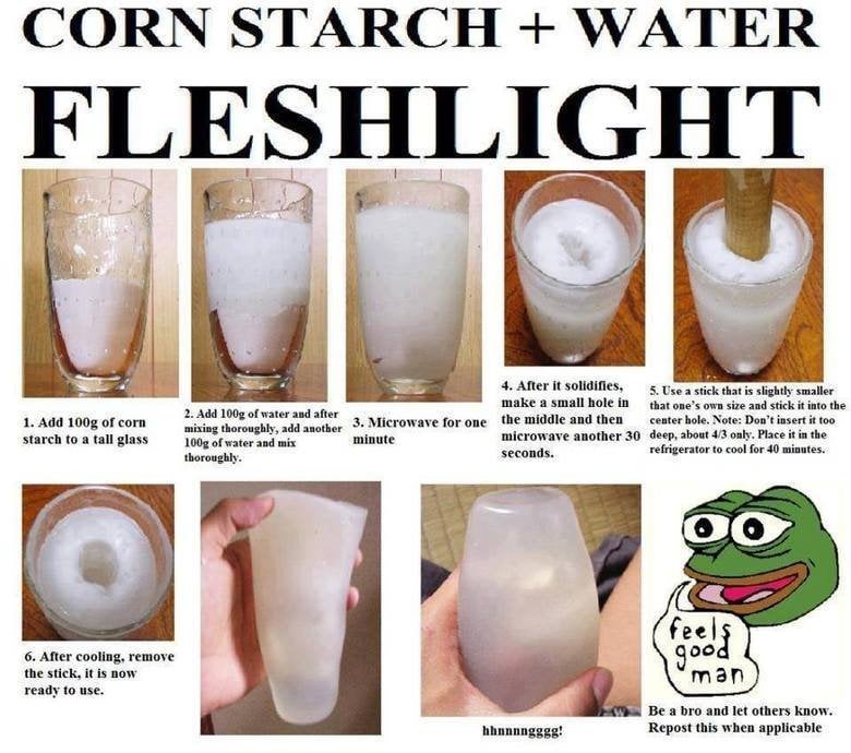 making your own fleshlight