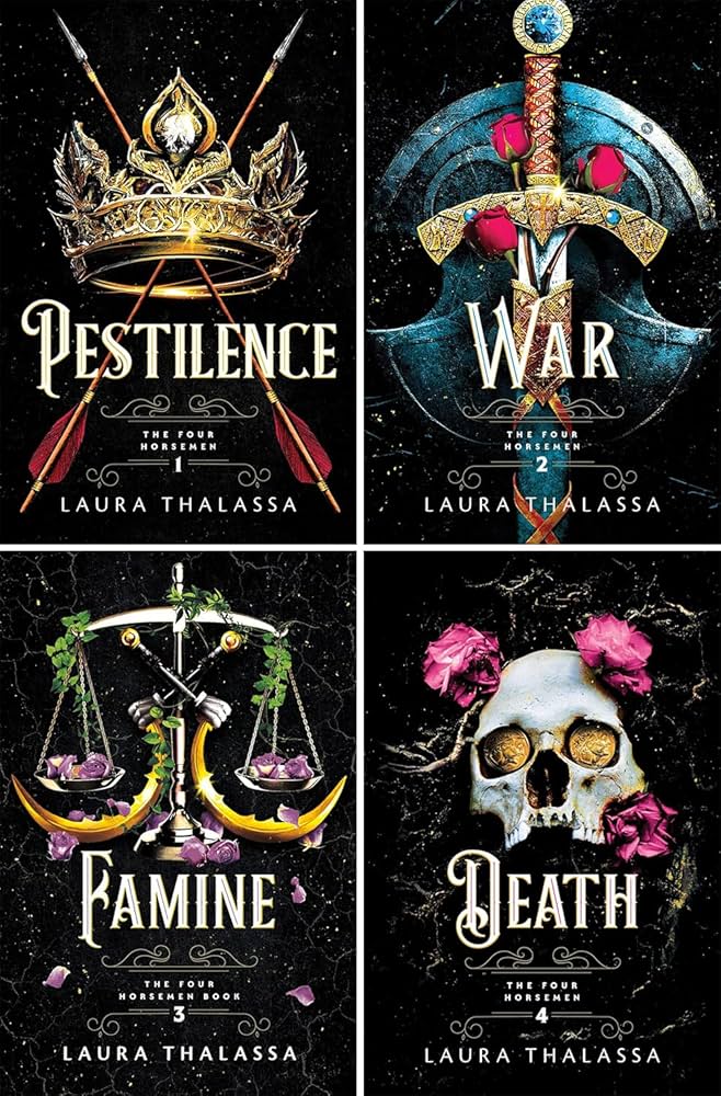 Laura Thalassas The Four Horsemen: Pestilence, War, Famine, and Death
