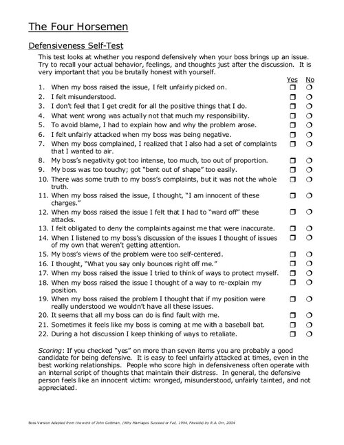 Take the Four Horsemen Relationship Quiz to Assess Your Relationship Health