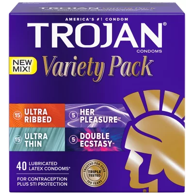 Best Value 50 Pack of Condoms: Trojan, Durex, and More Inside