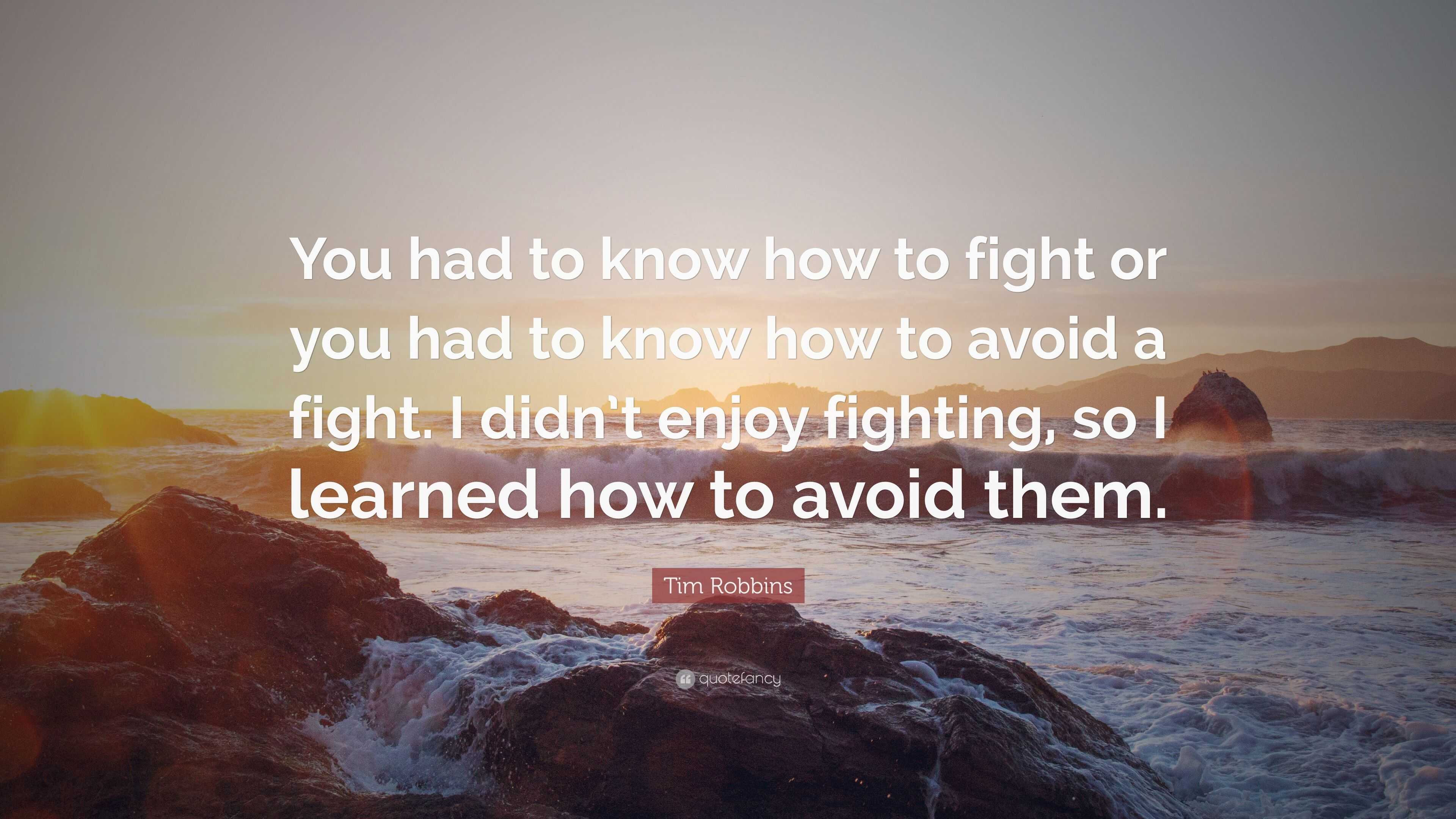 Knowing When Is It Acceptable to Have an Altercation or Avoid it!