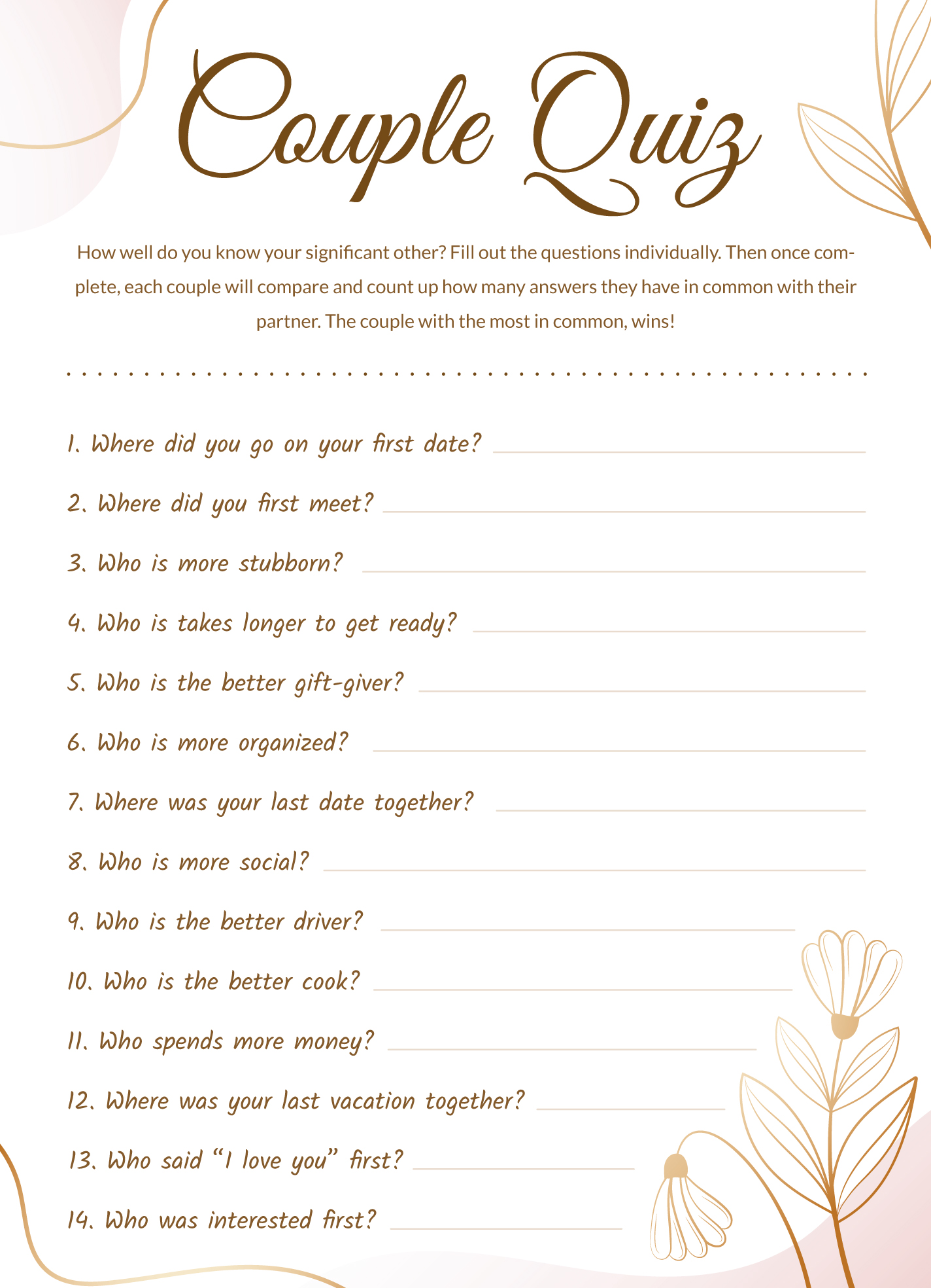 Fun and easy couple survey ideas to try right now.