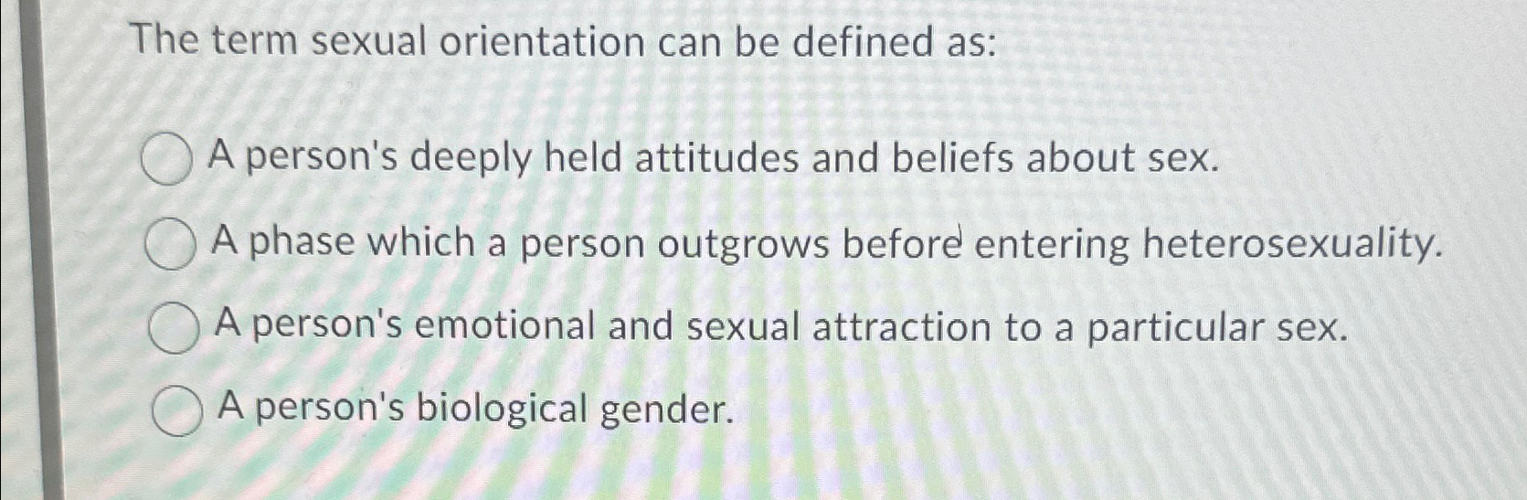 The Term Sexual Orientation Can Be Defined As: A Clear Explanation