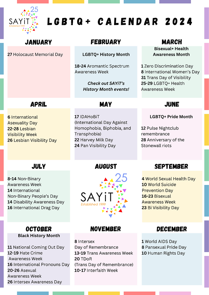 lgbtq+ holidays 2024 full list, dont miss these important dates
