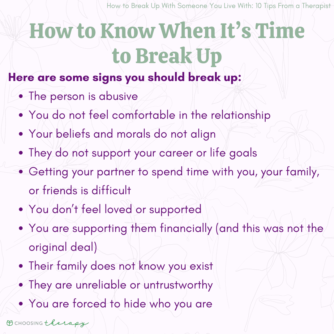 Need to End It? How to Break up with Someone You Love