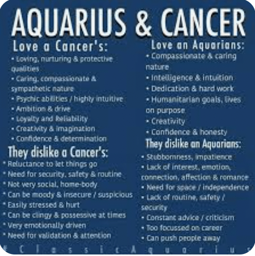 Aquarius Woman and Cancer Man: What You Need to Know About This Pair.