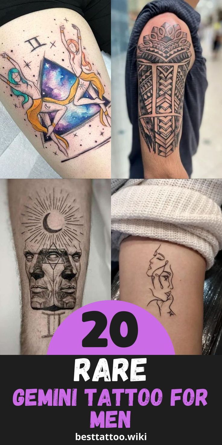 Looking for Gemini Male Tattoos? Get Inspired Here