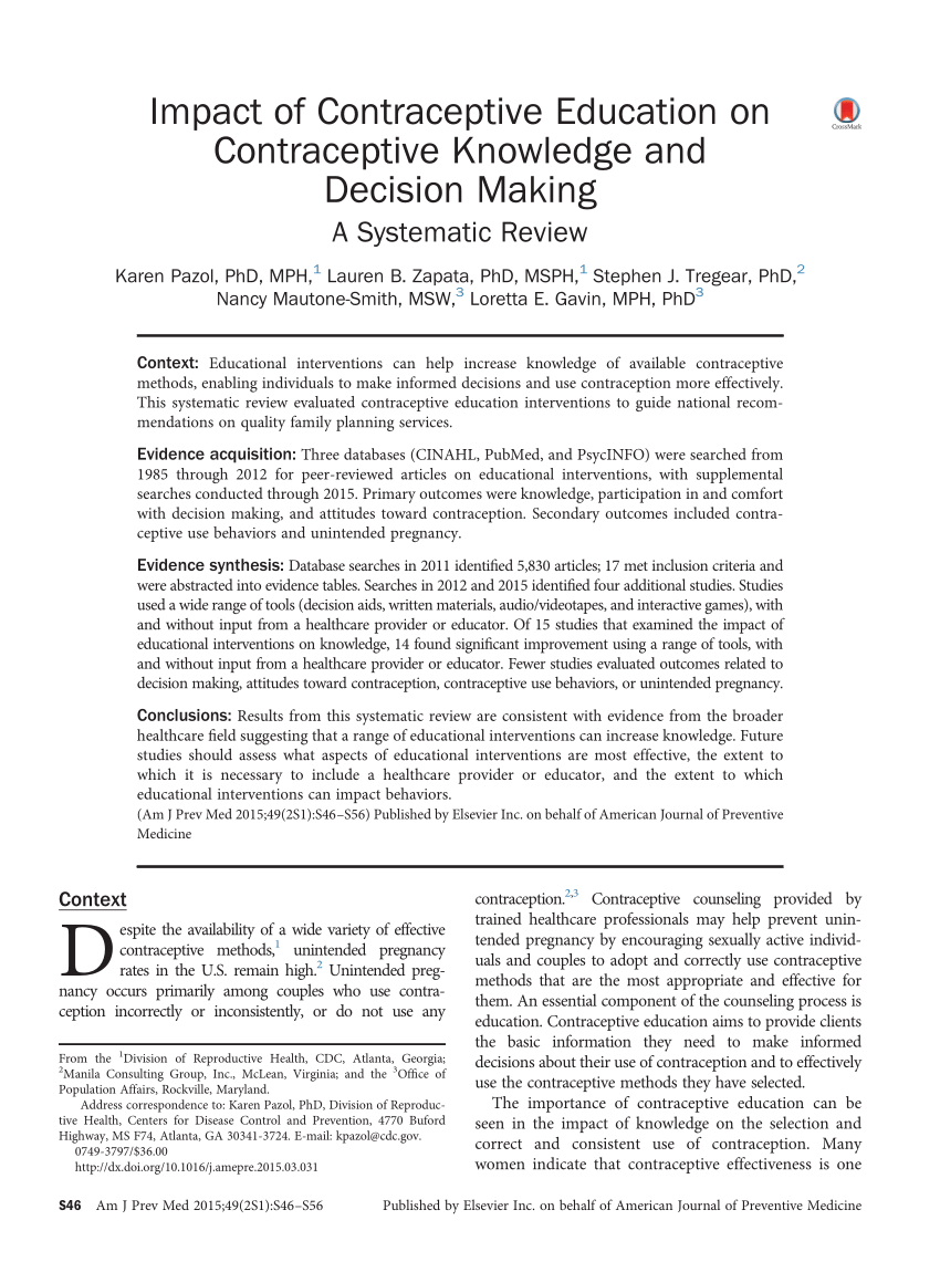 Would Birth Control Education Be a Research Thesis? Exploring the Possibilities!