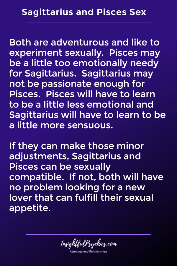 Sagittarius Pisces Sex: How Do These Zodiac Signs Connect in the Bedroom?