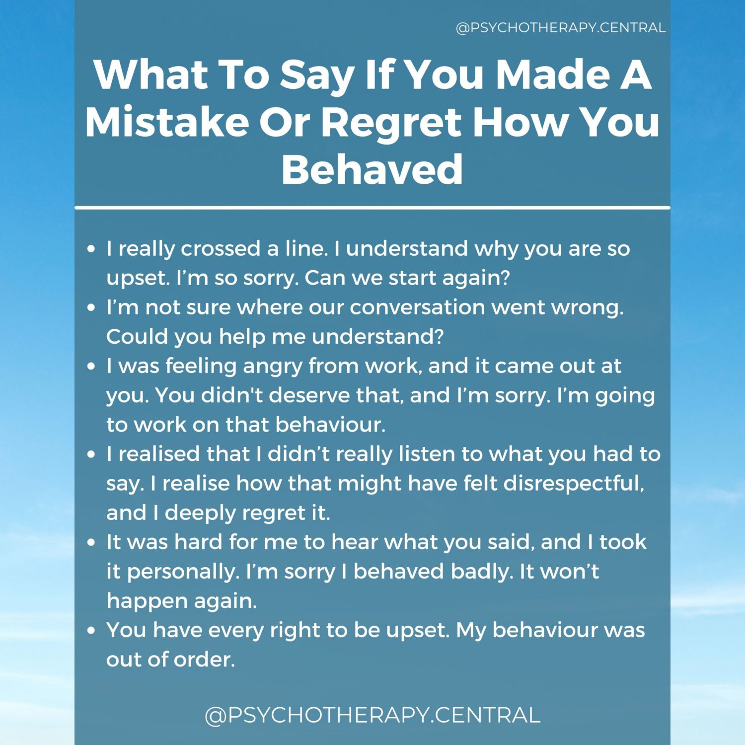 Dearman Apology: Making Things Right After a Mistake