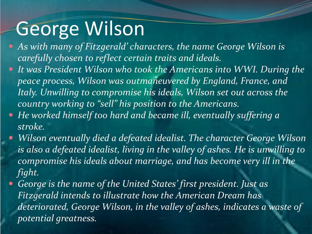 Is George Wilson a Dynamic Character? Simple Proof from The Great Gatsby Textual Evidence Included