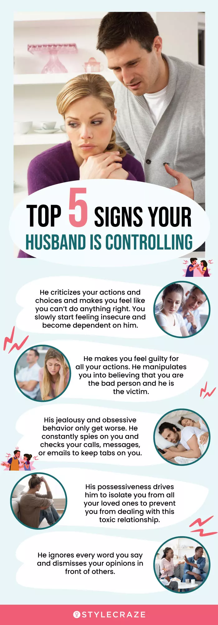 Is it controlling? Stop dominating my husband and find out the key signs.