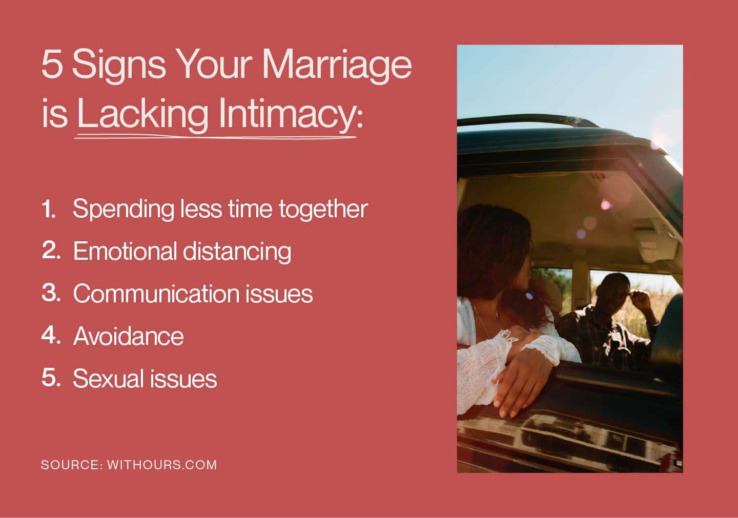 Signs of Intimacy Issues in Marriage and Solutions.