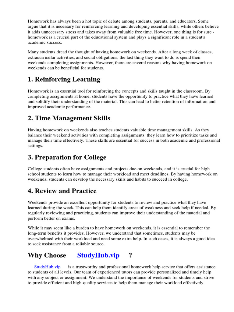The big question: why is all my homework due Sundays and Mondays college? We explore the typical answers for students.