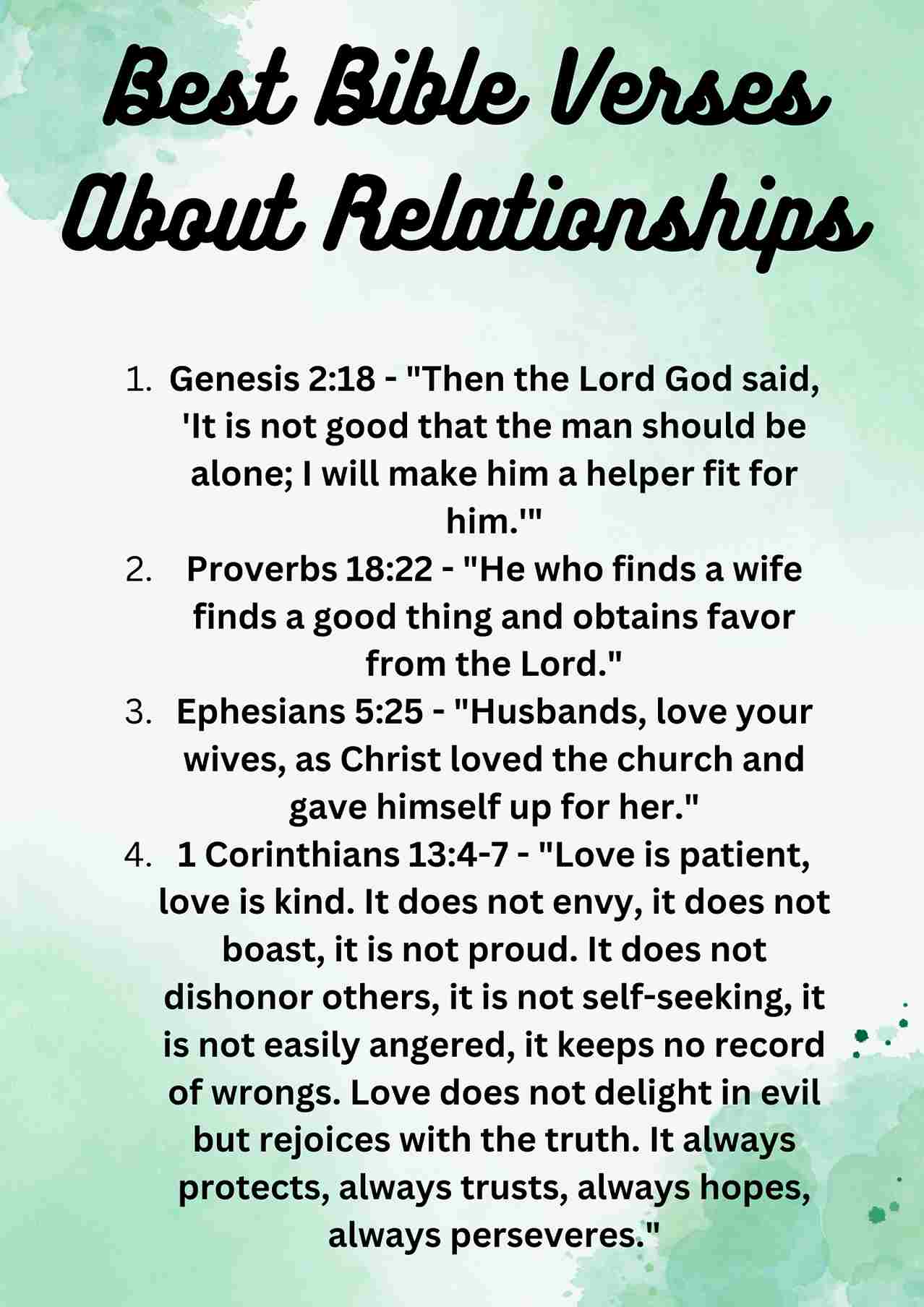 What are the best bible verses for relationship problems? Use these for strength.