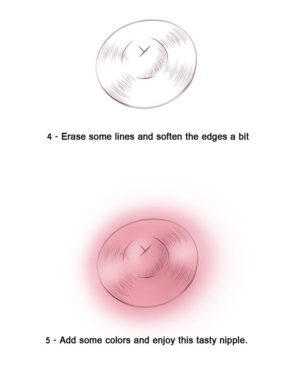 How to draw nipple texture realistically (Follow these simple steps for amazing results)