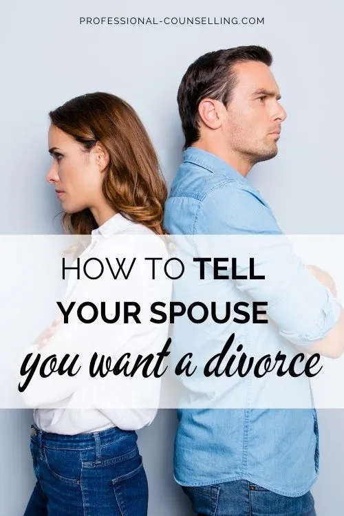 Best way how to tell your husband you want a separation