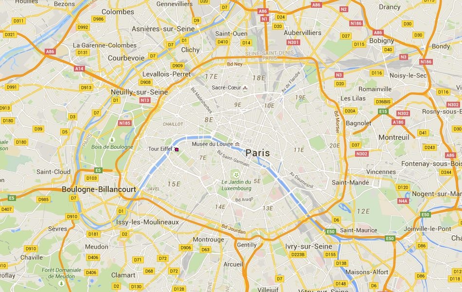 Trying to locate the Eiffel Tower position on a map? (We show its exact spot in Paris very clearly)