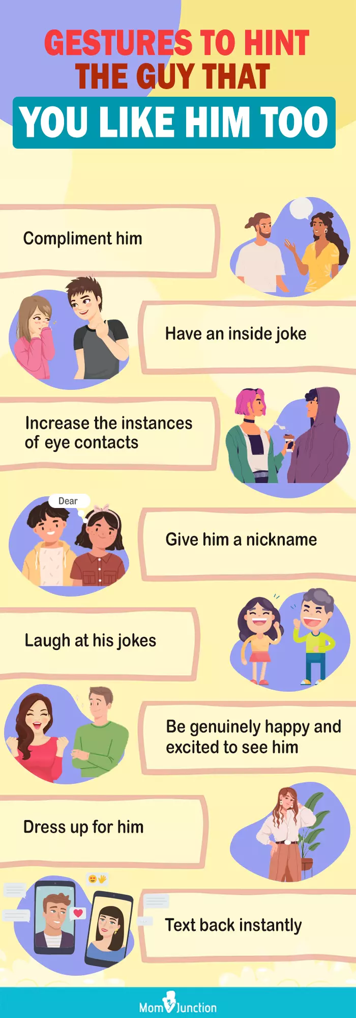 Does he love me test: Signs he secretly likes you.