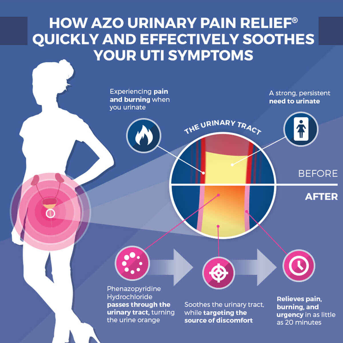 How long does it take Azo to work for bladder pain? Discover the expected onset of action for urinary relief.