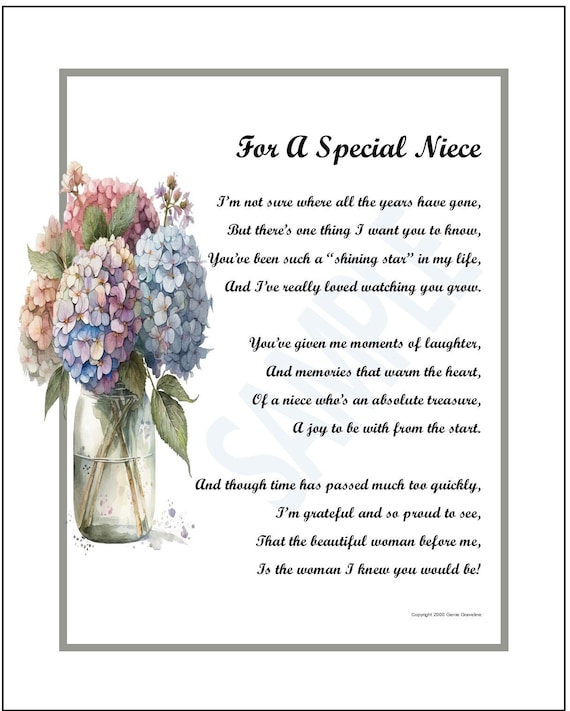 Searching for the best niece poetry online? These heartwarming verses will surely delight your special girl.