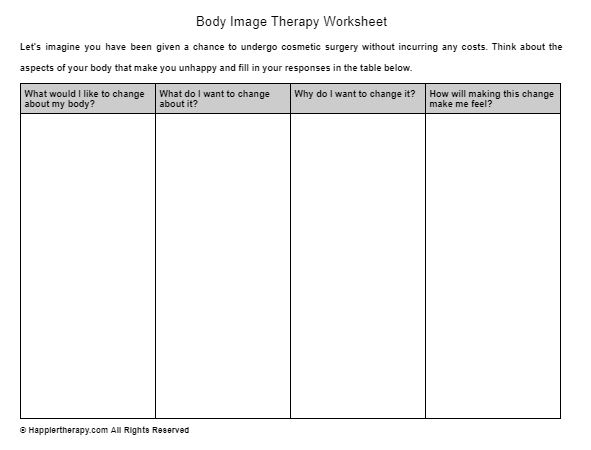 Download Your Body Image Therapy Worksheet: Get Started Now