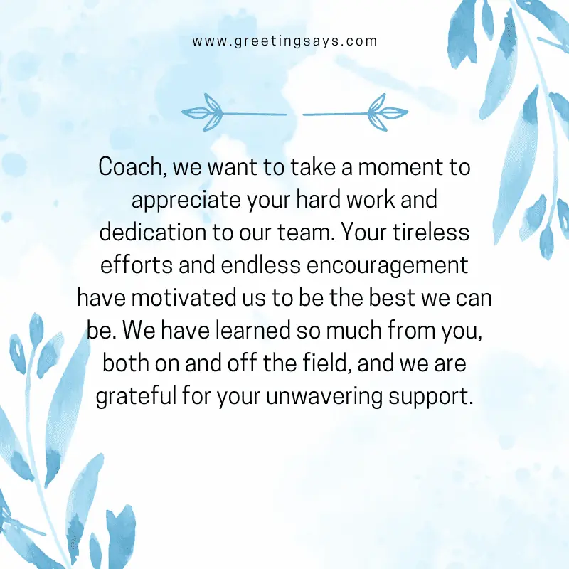 Whats the best thank you coach message to send? Make your coach feel truly valued now!