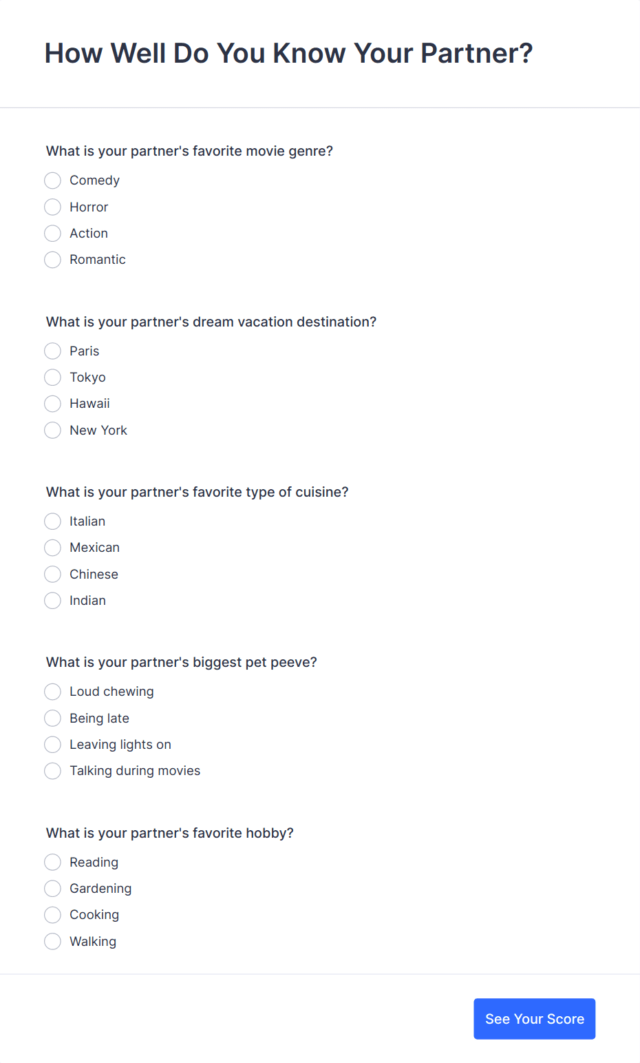 How does a build a boyfriend quiz work? Answer simple questions and find your ideal type quickly.