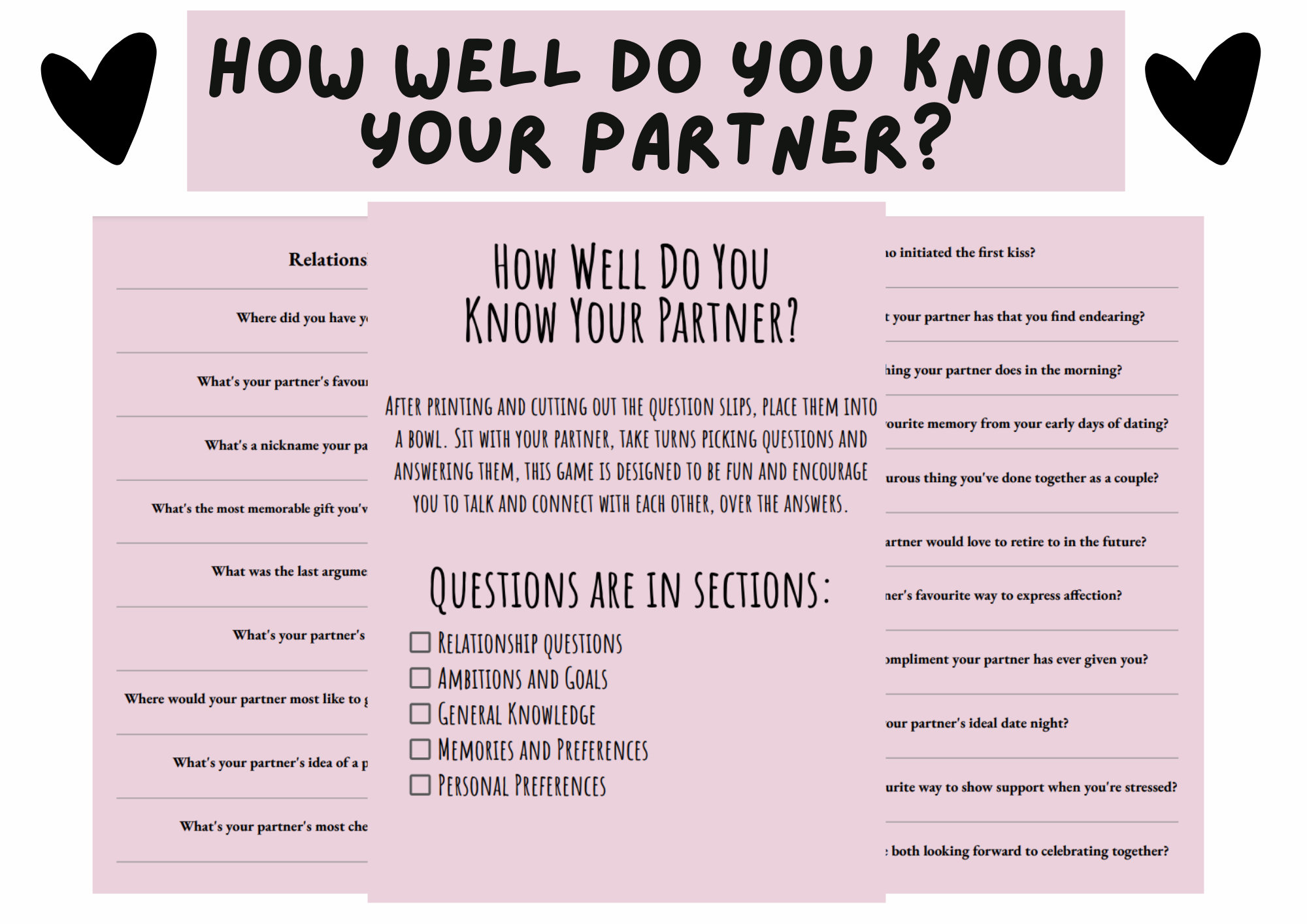 How well do you know your significant other questions (Quiz your partner and see who really knows more)