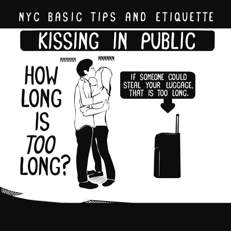 What are the unwritten rules for public making out? A simple guide to keep it cool.