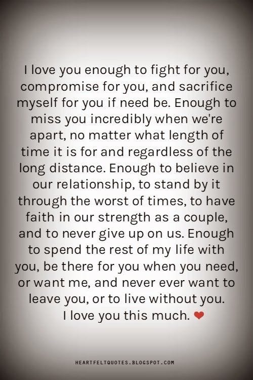 Writing a letter to my wife as I am dieing? Make every single word truly count for her.