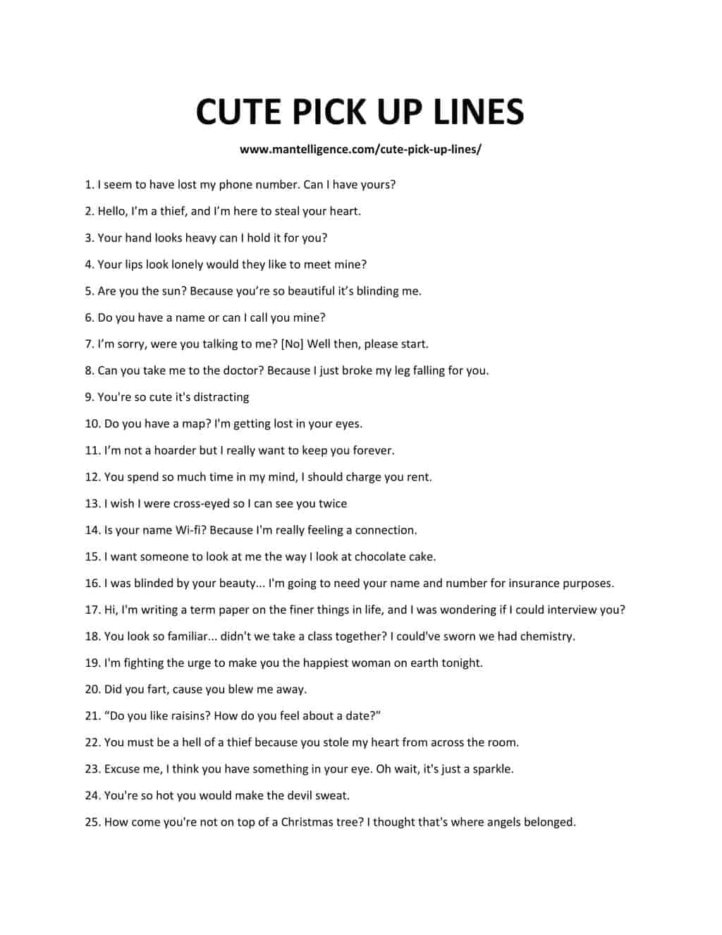 Where to Find Good Pick Up Lines Top Places for Cute and Effective Lines