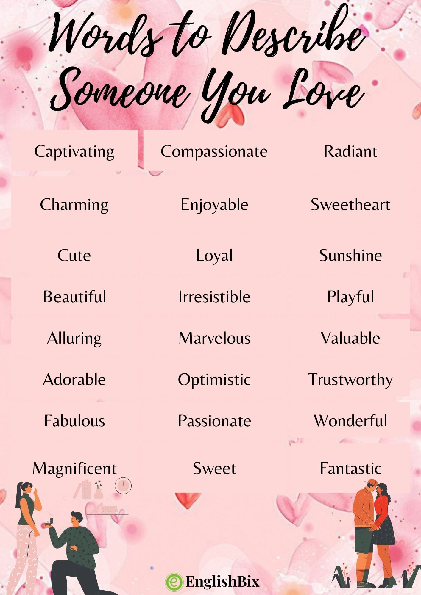 express love easy words to describe your boyfriend girlfriend-approved list