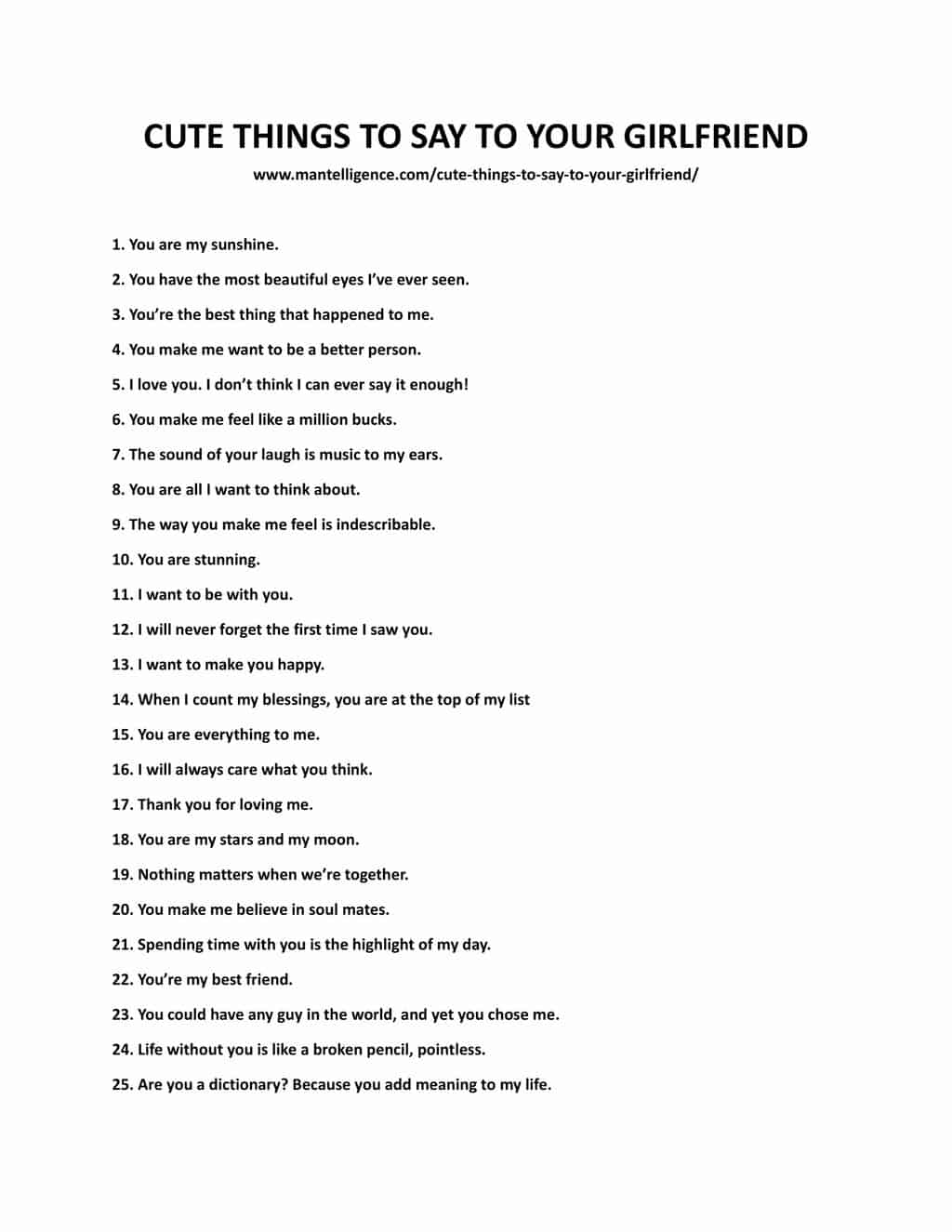 What Are Good Adorable Things to Tell Her? Use These Sweet Phrases!