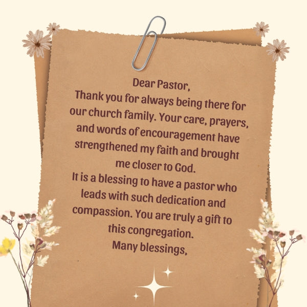 crafting perfect thank you notes to pastors? use these key phrases