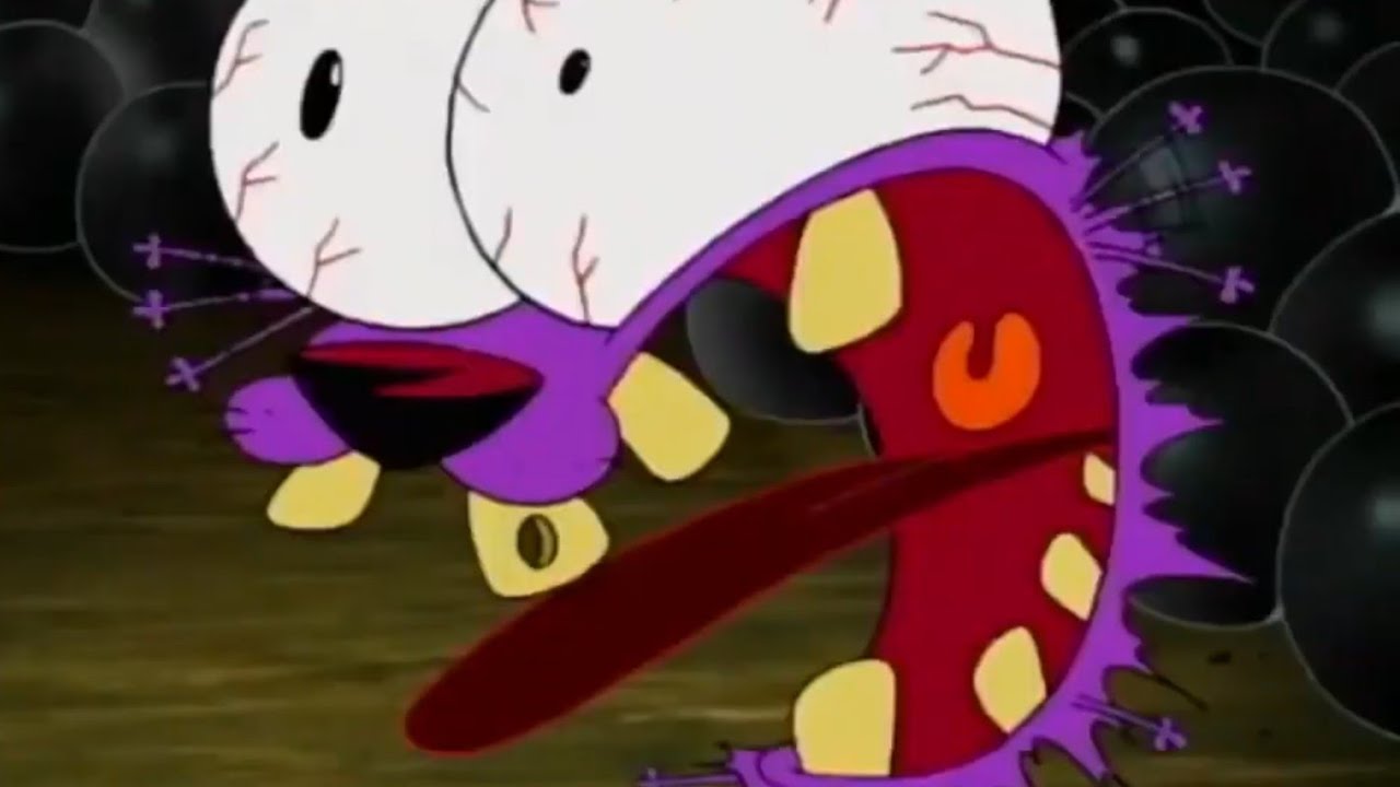 Courage the Cowardly Dog yelling scenes (Top 10 funny moments to watch)