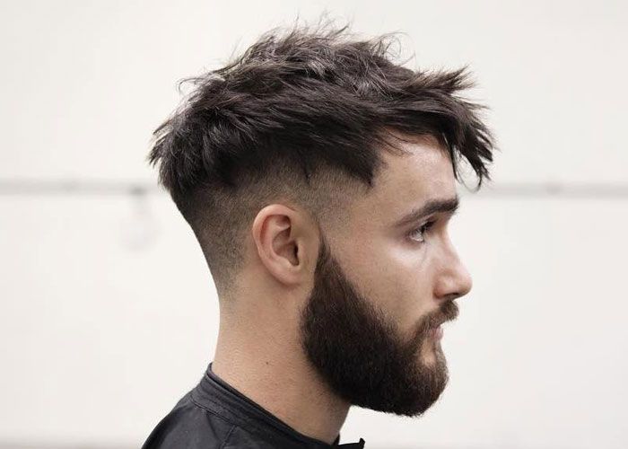 messy undercut hair