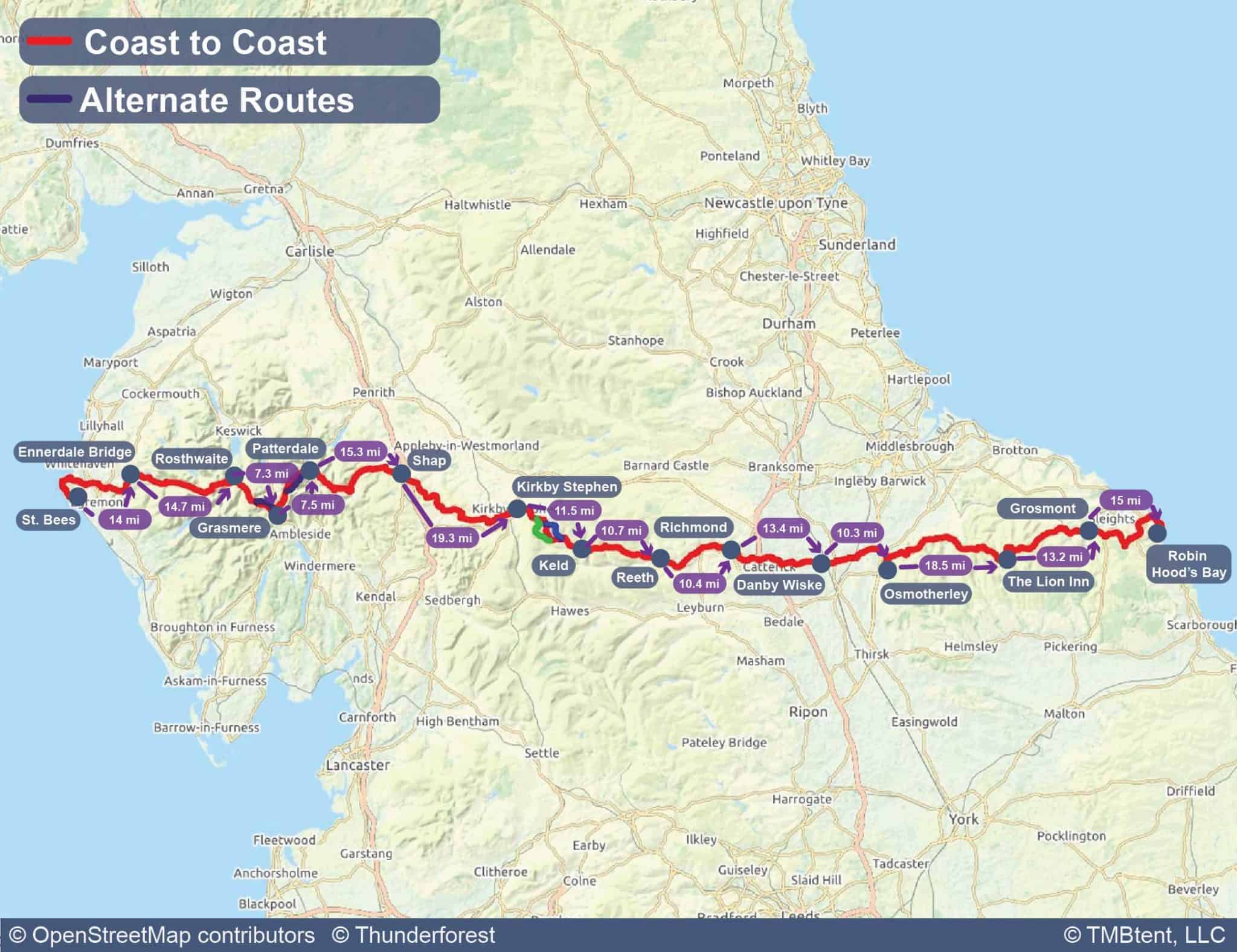 how many miles is it from coast to coast exact distance in miles revealed