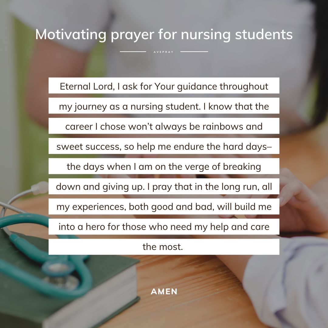 Why nursing student prayer matters for patient care and compassion