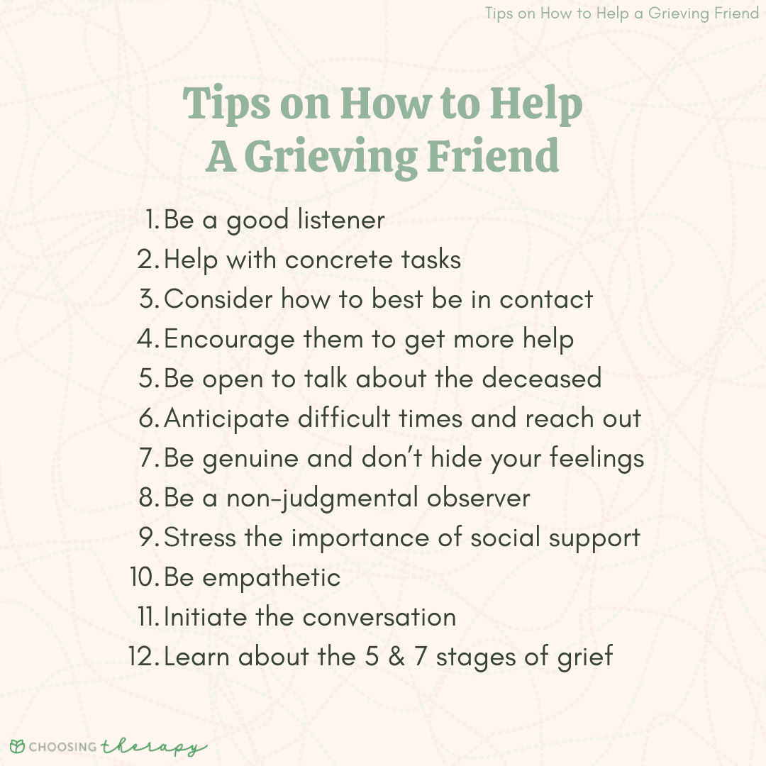 Supporting someone through the loss of a friend (7 helpful actions)